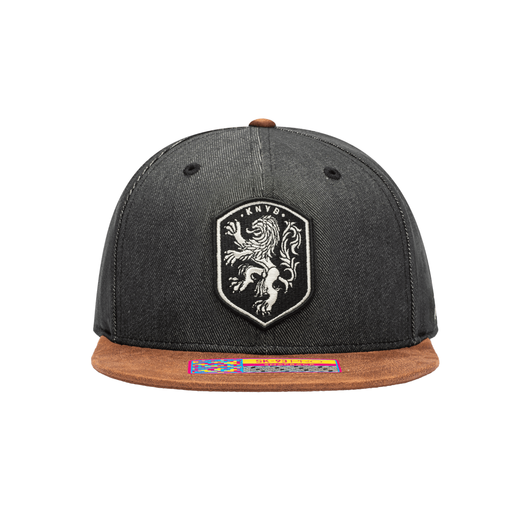 Grey Netherlands Orion Snapback with brown bill